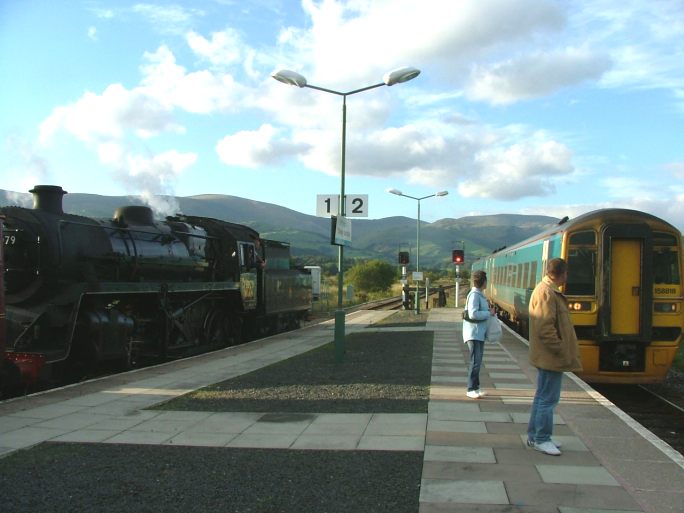Unusual interchange at Dovey Junction